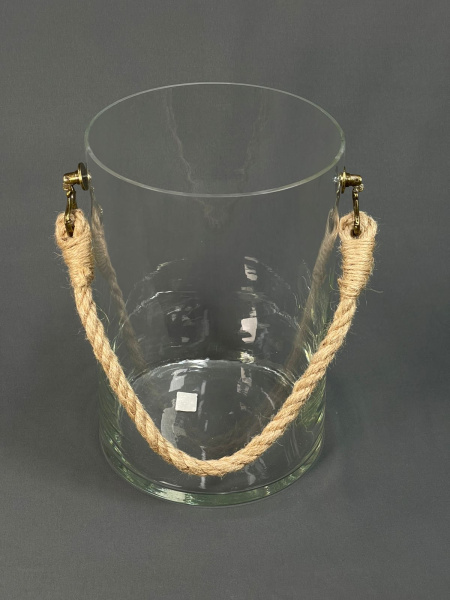 Ваза Трубка 200 с декоративной ручкой